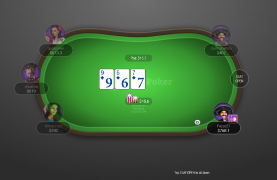 JackPoker table view