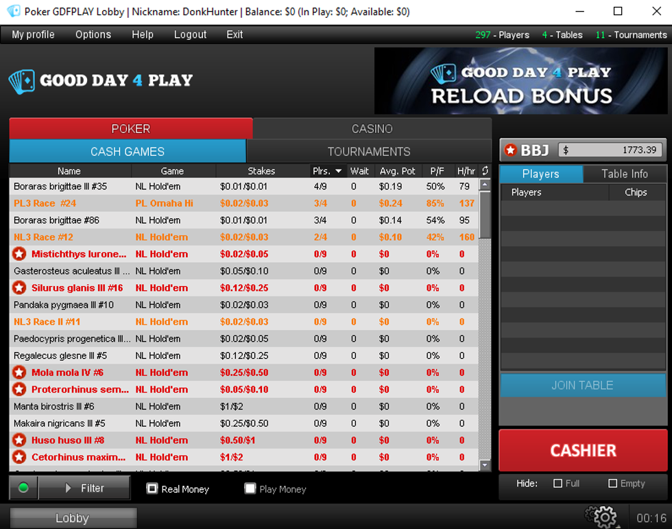 Good Day 4 Play lobby