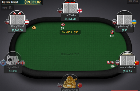 Breakout Poker table