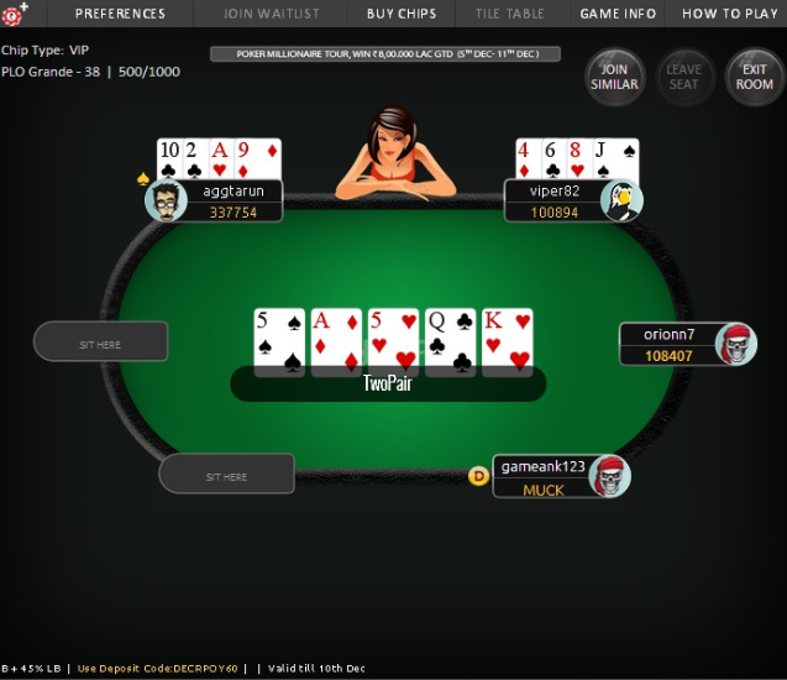 Online Poker Games - Play Poker Online at Adda52