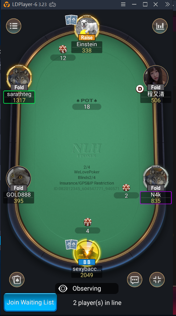 upoker table