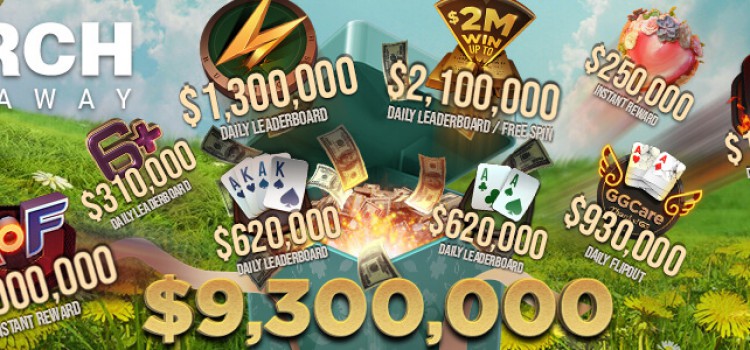 2021 March Cash Giveaway $9.3M in promotions at GGPoker image