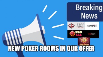 New poker rooms like Chipstars Poker, Maya Heart Poker, PLO456 Poker, or Starpoker in our October offer news image