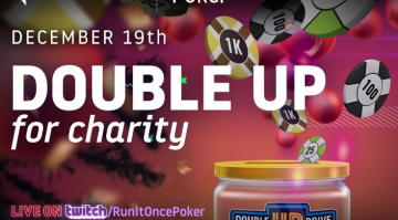 Double Up for Charity - Torneio no Run It Once news image