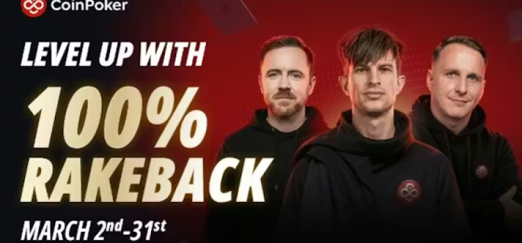 CoinPoker Offers 100% Rakeback in March image